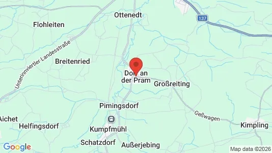 Apartments for rent i Dorf an der Pram - kort over placeringen