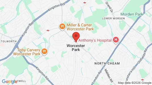 Apartments for rent in Worcester Park - Surrey - Photo from Google Street View