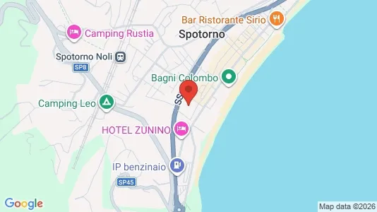 Apartments for rent i Bergeggi - kort over placeringen