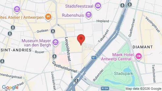 Apartments for rent i Stad Antwerp - kort over placeringen