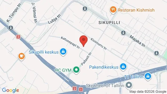Apartments for rent i Tallinn Kesklinna - kort over placeringen