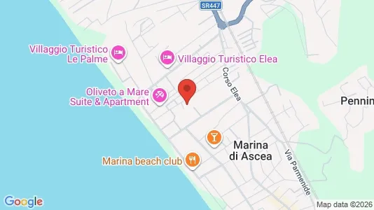 Apartments for rent i Ascea - kort over placeringen