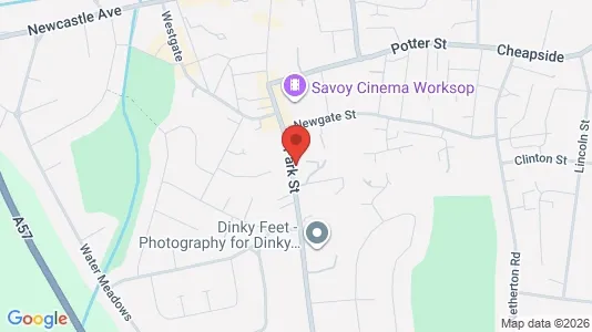 Apartments for rent i Worksop - Nottinghamshire - kort over placeringen