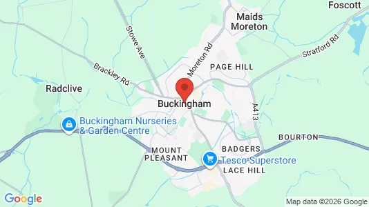 Apartments for rent i Buckingham - Buckinghamshire - kort over placeringen