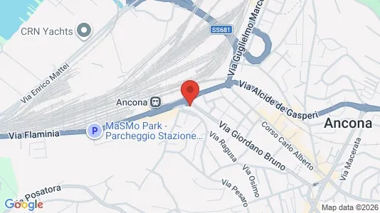 Apartments for rent i Ancona - kort over placeringen