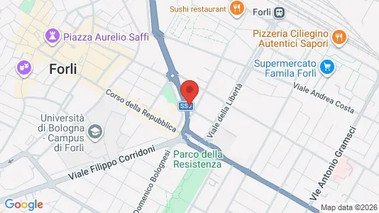 Rooms for rent i Forlì - kort over placeringen