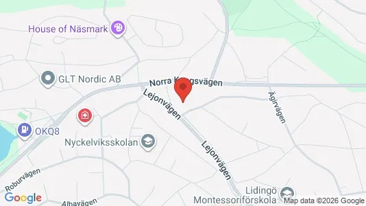 Apartments for rent i Lidingö - kort over placeringen