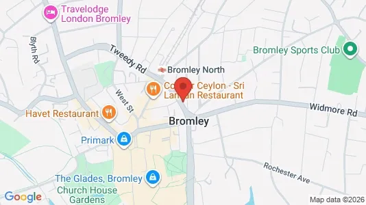 Apartments for rent i Bromley - Kent - kort over placeringen