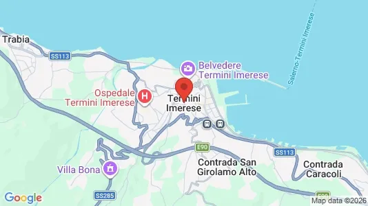Apartments for rent i Termini Imerese - kort over placeringen