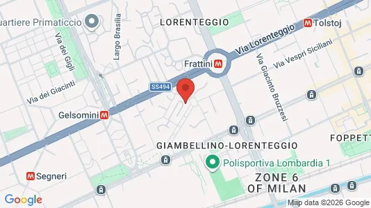 Rooms for rent i Milano Zona 6 - Barona, Lorenteggio - kort over placeringen