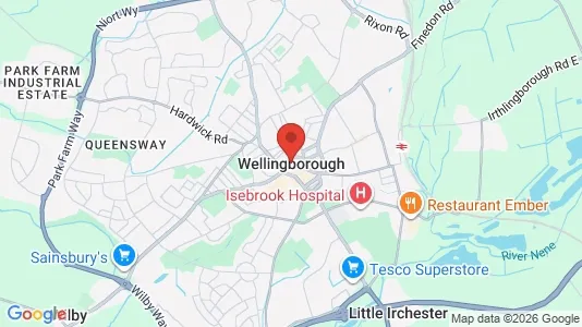 Apartments for rent i Wellingborough - Northamptonshire - kort over placeringen