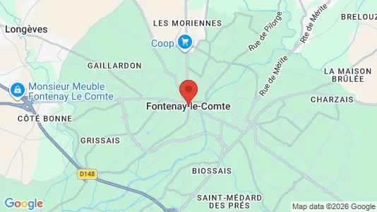 Houses for rent in Fontenay-le-Comte - Photo from Google Street View
