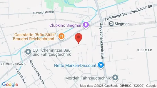 Apartments for rent i Chemnitz - kort over placeringen