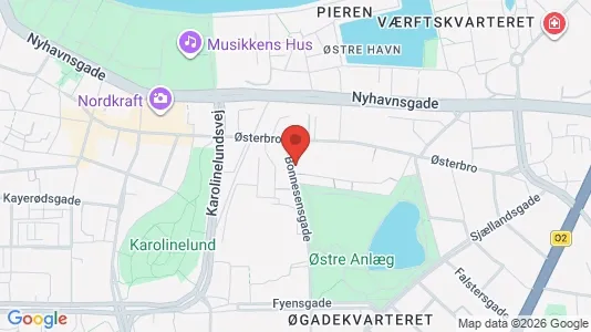Apartments for rent i Aalborg Center - kort over placeringen