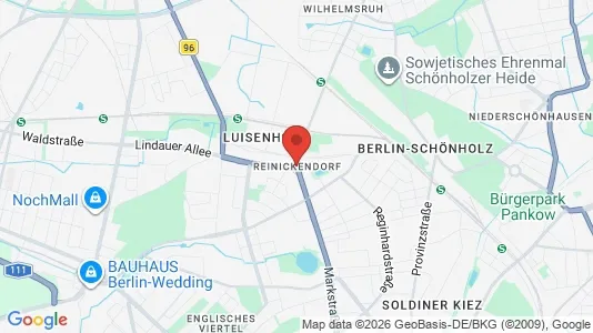 Apartments for rent i Berlin Reinickendorf - kort over placeringen