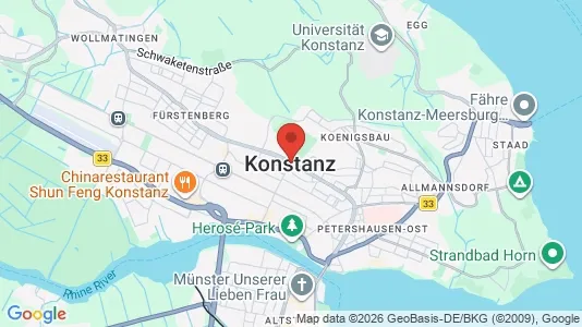 Apartments for rent i Konstanz - kort over placeringen
