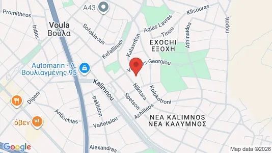Apartments for rent i Glyfada - kort over placeringen