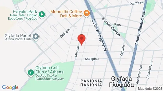 Apartments for rent i Glyfada - kort over placeringen