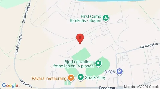 Apartments for rent i Boden - kort over placeringen