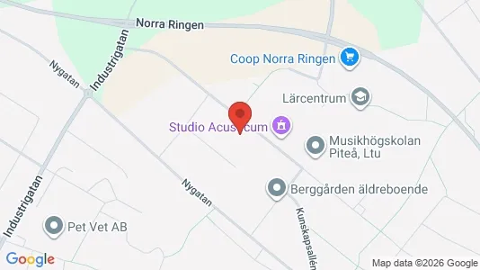 Apartments for rent i Piteå - kort over placeringen