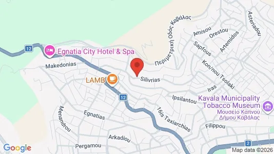 Apartments for rent i Kavala - kort over placeringen