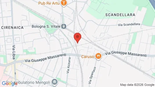 Apartments for rent i Bologna - kort over placeringen