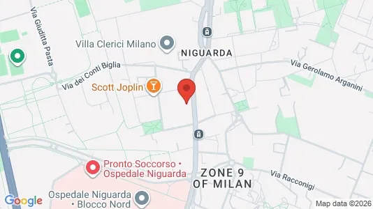 Apartments for rent i Milano Zona 9 - Porta Garibaldi, Niguarda - kort over placeringen
