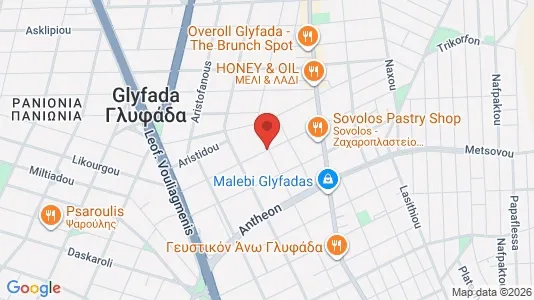Apartments for rent i Glyfada - kort over placeringen
