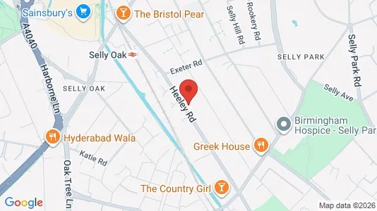 Rooms for rent i Birmingham - West Midlands - kort over placeringen