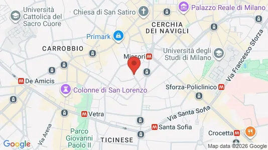 Apartments for rent i Milano Zona 1 - Centro storico - kort over placeringen