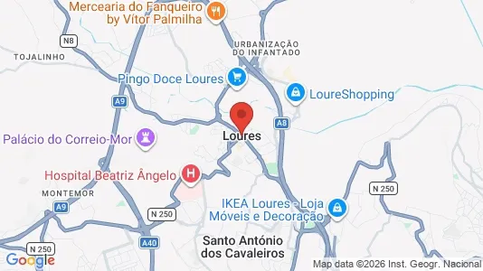 Apartments for rent i Loures - kort over placeringen