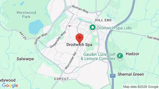 Houses for rent i Droitwich - Worcestershire - kort over placeringen