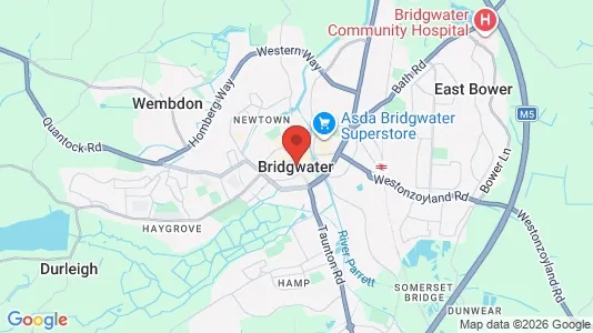 Apartments for rent i Bridgwater - Somerset - kort over placeringen