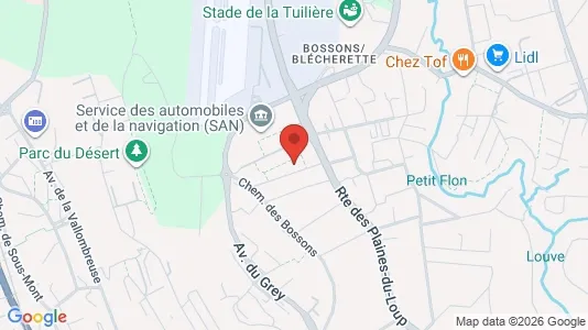 Apartments for rent i Lausanne - kort over placeringen