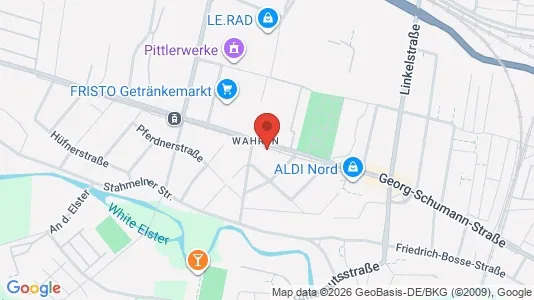 Apartments for rent i Leipzig - kort over placeringen