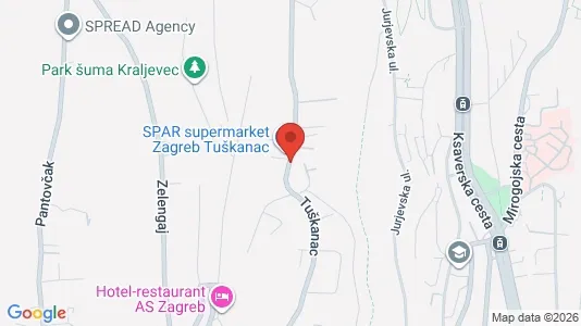 Apartments for rent i Sljeme (Medvednica-Tomislavac) - kort over placeringen
