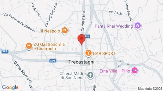 Apartments for rent i Trecastagni - kort over placeringen