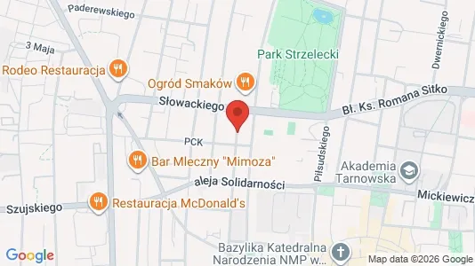 Apartments for rent i Tarnów - kort over placeringen