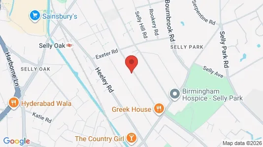 Rooms for rent i Birmingham - West Midlands - kort over placeringen