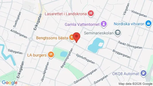 Apartments for rent i Landskrona - kort over placeringen