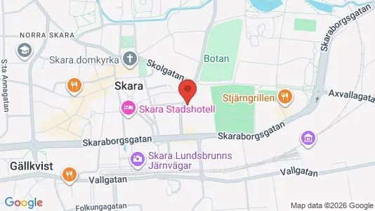Apartments for rent i Skara - kort over placeringen