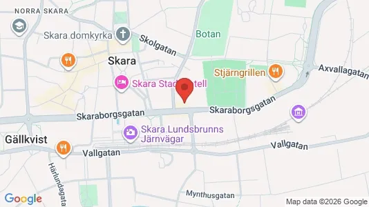 Apartments for rent i Skara - kort over placeringen