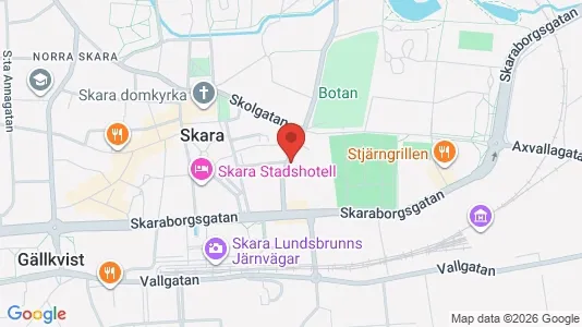 Apartments for rent i Skara - kort over placeringen