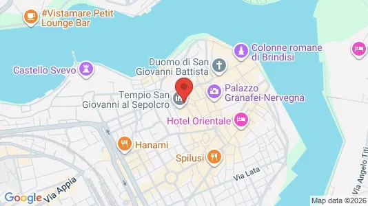 Apartments for rent i Brindisi - kort over placeringen