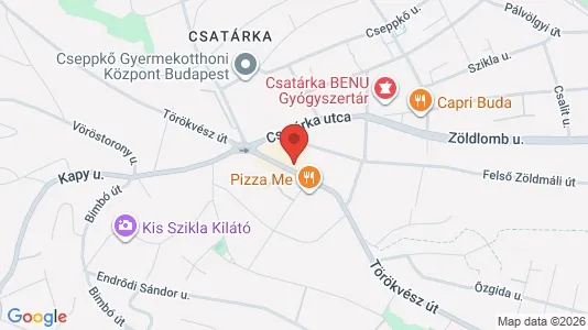 Apartments for rent i Budapest Rákosmente - kort over placeringen