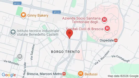 Rooms for rent i Brescia - kort over placeringen