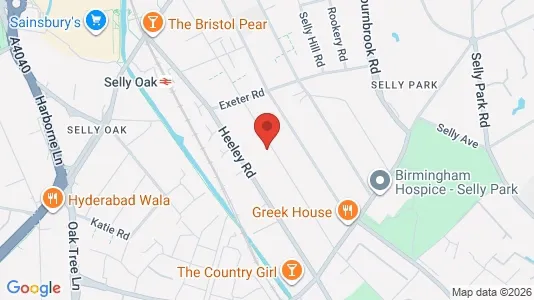 Rooms for rent in Birmingham - West Midlands - Photo from Google Street View