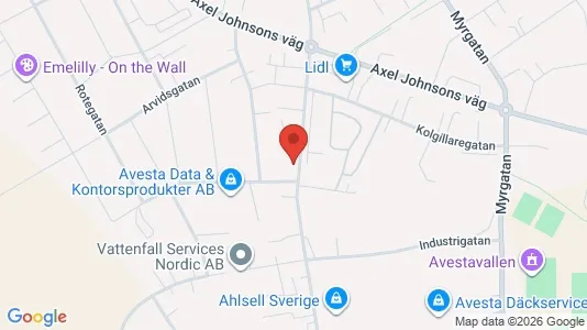 Apartments for rent i Avesta - kort over placeringen