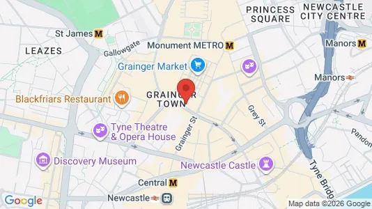 Apartments for rent i Newcastle upon Tyne - Tyne and Wear - kort over placeringen