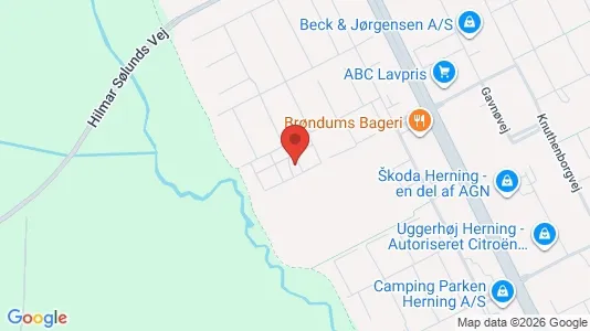 Apartments for rent i Herning - kort over placeringen